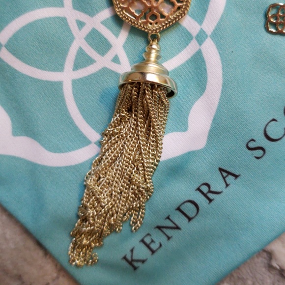 Kendra Scott Benning Tassel necklace Rose Gold - Picture 4 of 4